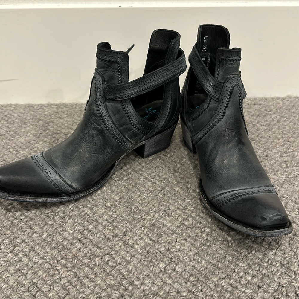 Lane Cahoots dusted timber booties